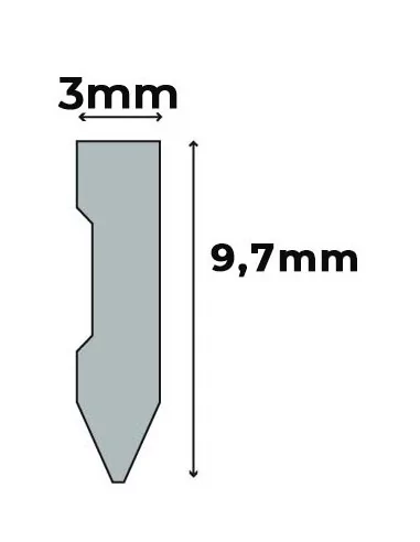 PUNTAS RIGIDAS Fletcher. GLAZIERS POINT. 9,7x3mm. (CAJA 5000) PUNTAS RIGIDAS Fletcher. GLAZIERS POINT. 9,7x3mm. (CAJA 5000)
