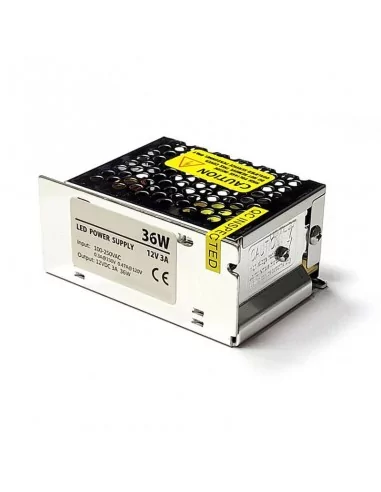 Fuente de alimentación para tiras LED - 12v / 36W. IP20 interior Fuente de alimentación para tiras LED - 12v / 36W. IP20 interior