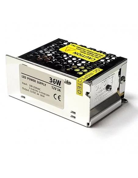 Fuente de alimentación para tiras LED - 12v / 36W. IP20 interior Fuente de alimentación para tiras LED - 12v / 36W. IP20 interior