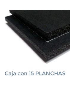 CARTON PLUMA PRECISION ADHESIVO NEGRO 5 mm 50x70 cm