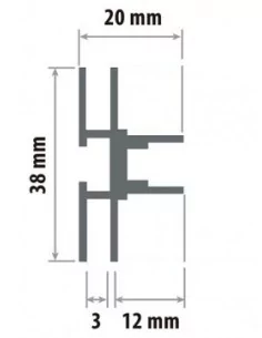 MOLDURA de ALUMINIO. Perfil... 2