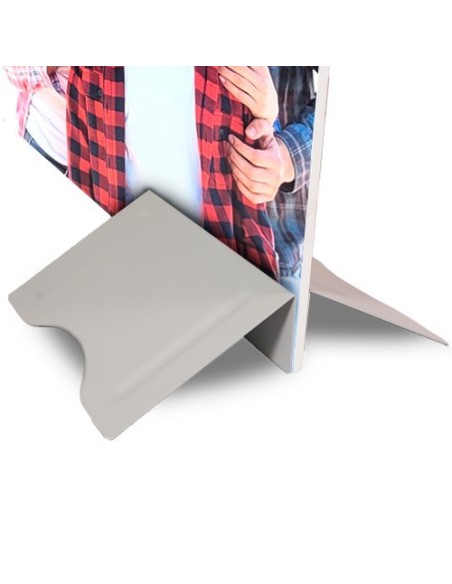 BASE SOPORTE METÁLICA PARA PANELES HASTA 45 mm GROSOR ALTURA DISPLAY PUBLICIDAD | MODELO NAMUR