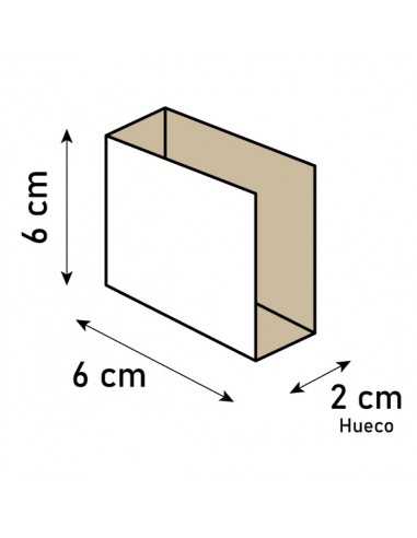 Pack 12 unidades imán cuadrado adhesivo 2 cm diámetro