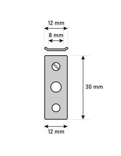 Suporte para molduras de alumínio | Modelo invisível 2