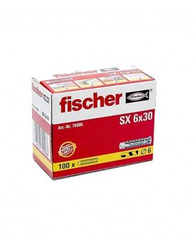 Caja 50Ud Taco SX 6X30 + Tornillo 4,5X40 Fischer