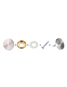 Capuchon inox fileté pour vis apparentes 2