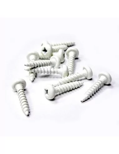 TORNILLO tirafondo 3,5 x 35mm para guía "JOTA". Blanco TORNILLO tirafondo 3,5 x 35mm para guía "JOTA". Blanco