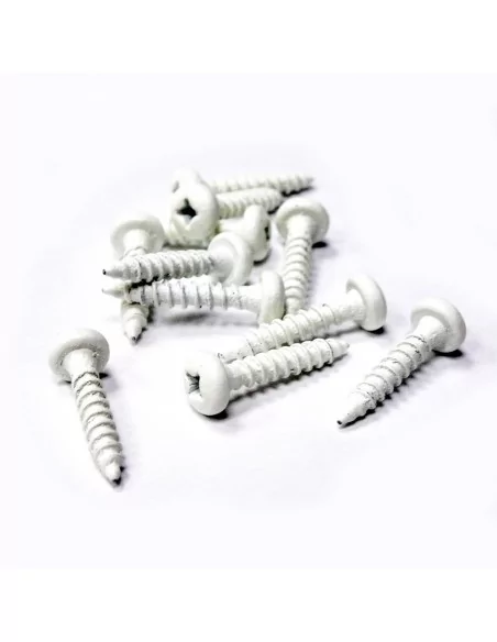 TORNILLO tirafondo 3,5 x 35mm para guía "JOTA". Blanco TORNILLO tirafondo 3,5 x 35mm para guía "JOTA". Blanco