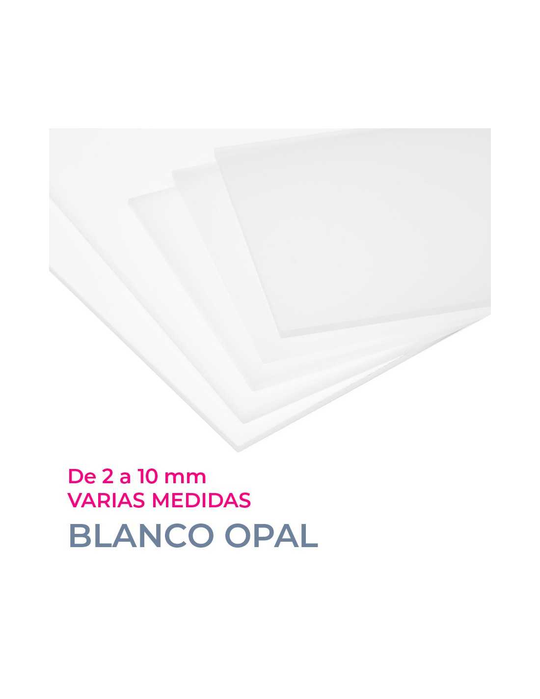 Plancha metacrilato a medida - Blanco Opal