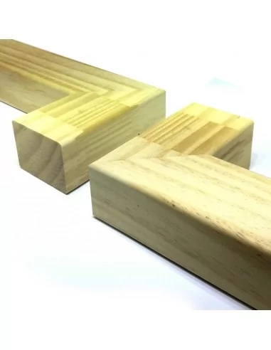 LISTON 45 x 35 mm ABETO CANTOS SUAVIZADOS