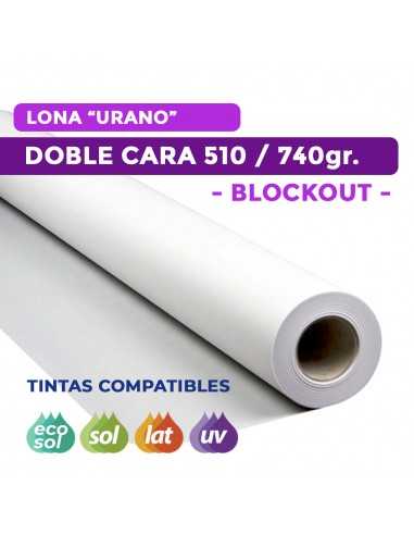 Lona BLOCKOUT- DOBLE CARA. Bobinas para Plotter