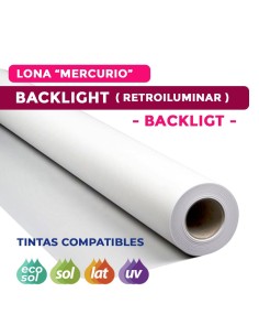 Lona backlight translúcida 510grs. para impressão com plotter
