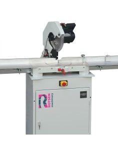 MACHINE DE COUPE D'ONGLETS POUR BOIS ET ALUMINIUM UNE TÊTE AVEC ASPIRATION ET BRAS ROTSEN PRO 300