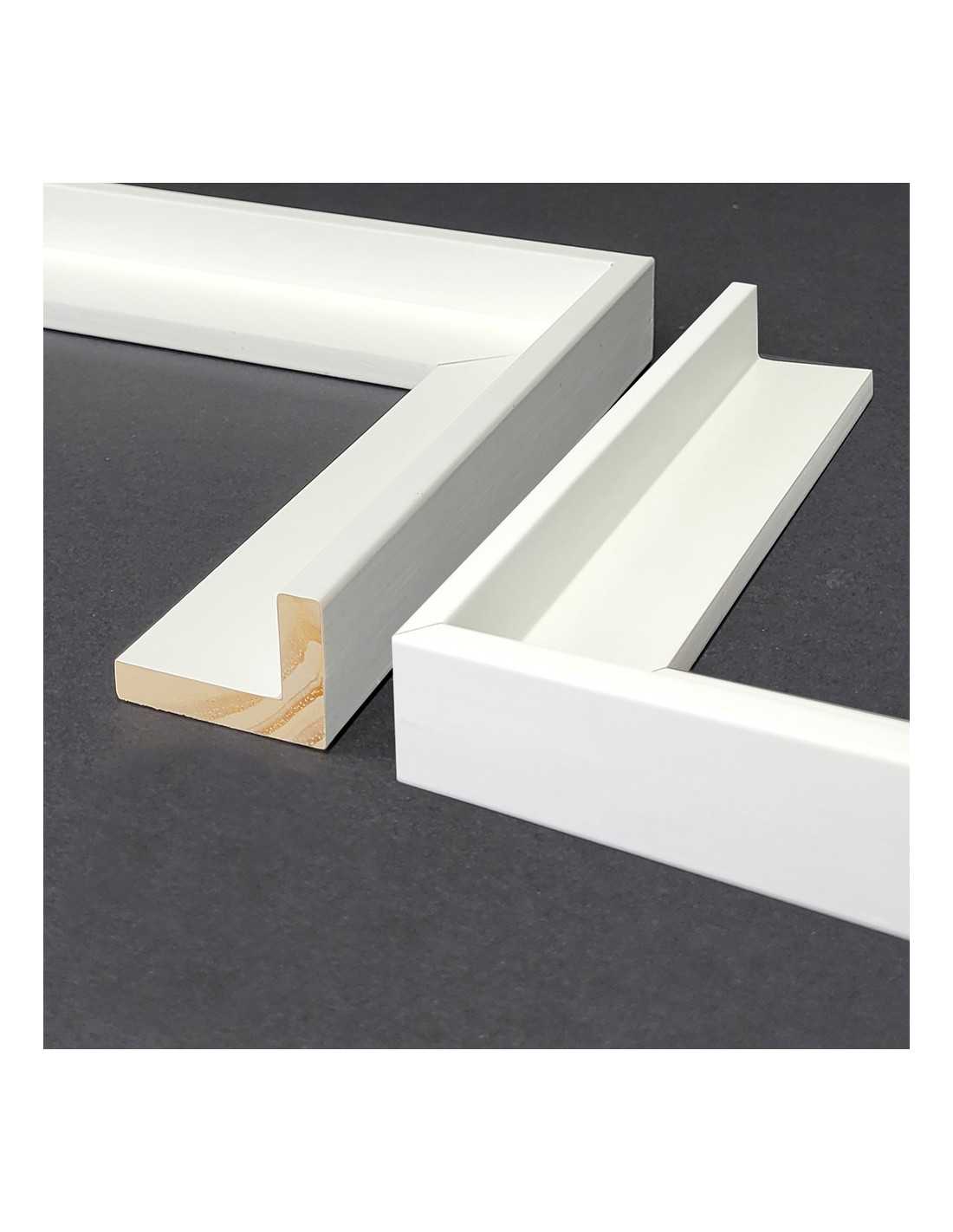 Marco universal para caja expositora, marco blanco, profundidad alta,  calidad personalizada, marco de madera real (tapete blanco de 10 x 10  pulgadas)