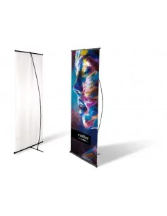 L -BANNER económico. Modelo 02. 600 X 1840mm. SIN GRAFICA