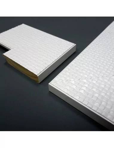 Moldura GRABADO MOSAICO 85x18mm BLANCO. Para cuadros Moldura GRABADO MOSAICO 85x18mm BLANCO. Para cuadros
