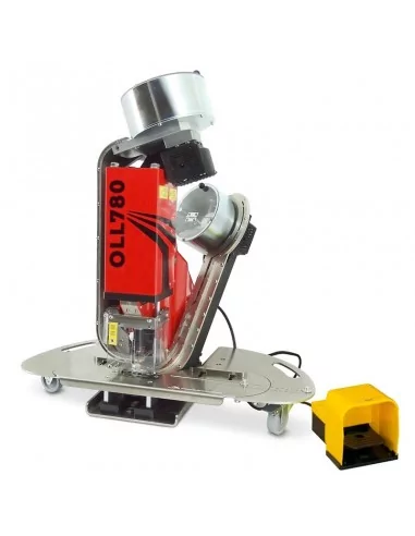 Ilhoseira pneumática automática para lonas com alimentação contínua