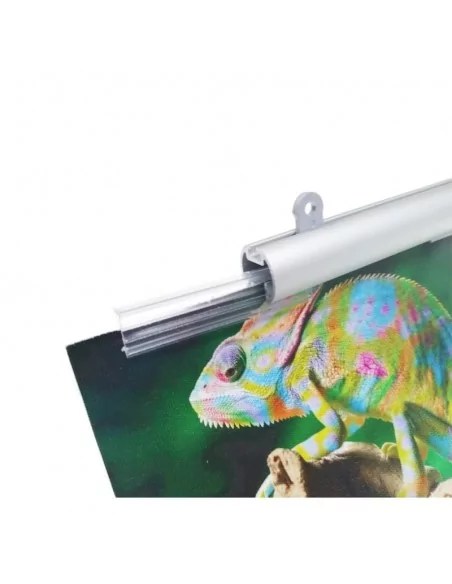 BARRA METÁLICA PARA colgar CARTELES Y LONAS. Alurondo