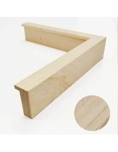 Moldura KOTO macizo. Para marcos de cuadros. Baquetón 20X40mm.