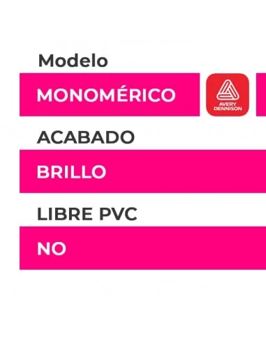 FILM LAMINAR BRILLO monomérico AVERY 3460. 50 mtrs. FILM LAMINAR BRILLO monomérico AVERY 3460. 50 mtrs.