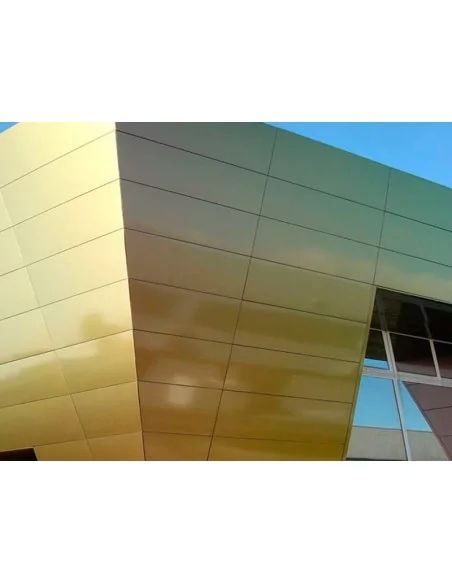 PANEL 3mm COMPOSITE Dibond ALUMINIO. ESPEJO ORO