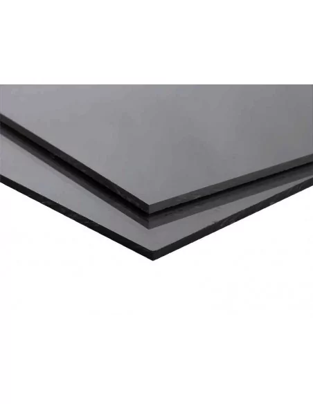 PANEL 3mm COMPOSITE Dibond ALUMINIO. ESPEJO ANTRACITA GRIS