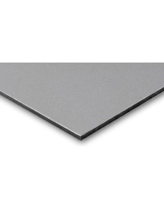 PANEL 3mm COMPOSITE ALUMINIO. BLANCO-PLATA. MOLDIBER 2