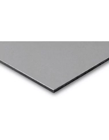 PANEL 3mm COMPOSITE ALUMINIO. BLANCO-PLATA. MOLDIBER