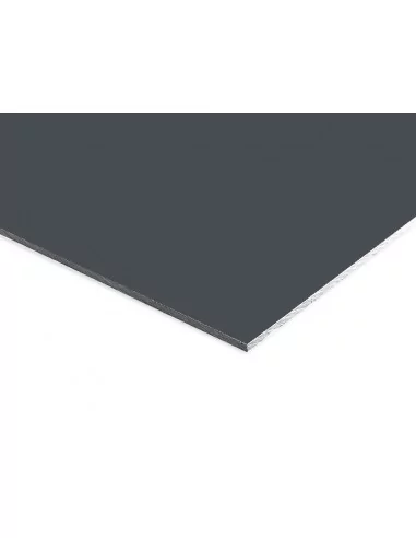PANEL 3mm COMPOSITE Dibond ALUMINIO. GRIS ANTRACITA 7016