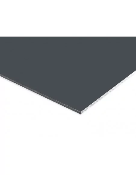 PANEL 3mm COMPOSITE Dibond ALUMINIO. GRIS ANTRACITA 7016
