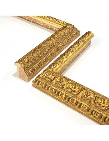 MOLDURA GRABADO FLOR LIS. 35x40mm. ORO MOLDURA GRABADO FLOR LIS. 35x40mm. ORO