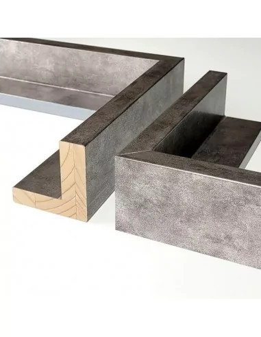 MOLDURA CAJA AMERICANA 55mm PLATA