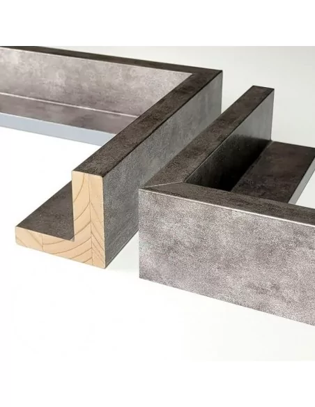 MOLDURA CAJA AMERICANA 55mm PLATA
