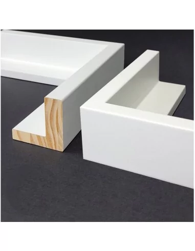 MOLDURA CAJA AMERICANA 55mm BLANCA MOLDURA CAJA AMERICANA 55mm BLANCA