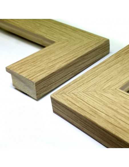 Pack de 3 molduras MDF roble 30 x 10 mm