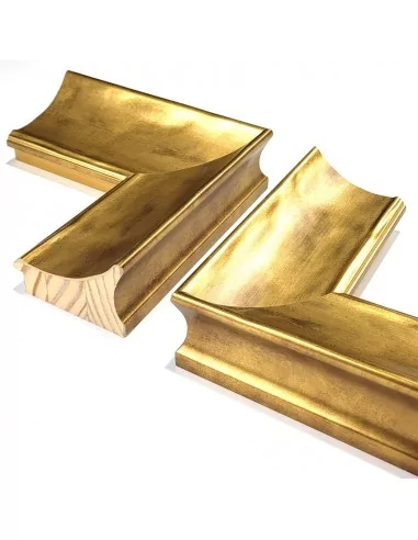 MOLDURA CLÁSICA PROFUNDA LISA. 85x55mm. ORO ACIDO MOLDURA CLÁSICA PROFUNDA LISA. 85x55mm. ORO ACIDO