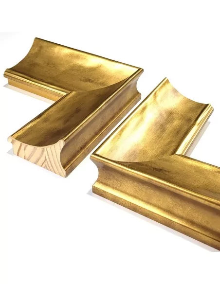 MOLDURA CLÁSICA PROFUNDA LISA. 85x55mm. ORO ACIDO MOLDURA CLÁSICA PROFUNDA LISA. 85x55mm. ORO ACIDO