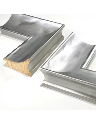 MOLDURA CLÁSICA PROFUNDA LISA. 85x55mm. PLATA FRIA MOLDURA CLÁSICA PROFUNDA LISA. 85x55mm. PLATA FRIA