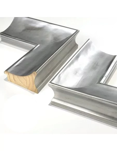 MOLDURA CLÁSICA PROFUNDA LISA. 85x55mm. PLATA FRIA MOLDURA CLÁSICA PROFUNDA LISA. 85x55mm. PLATA FRIA