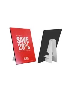 Bases brancas de cartão para display publicitário - Dobráveis sem adesivo