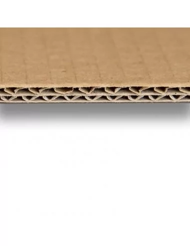 CARTON ONDULADO DOBLE 6,5mm. Plancha 140x100cm