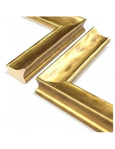 Moldura clásica profunda lisa 43x31 mm color oro ácido