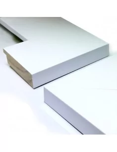 MOLDURA PLANA 70mm BLANCO MATE