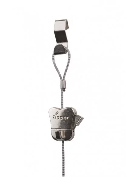 CORDE À TIRER EN ACIER DE 180 cm AVEC BOUCLE SUPÉRIEURE POUR ACCROCHER DES PHOTOS OU DES ENSEIGNES CORDE À TIRER EN ACIER DE 180 cm AVEC BOUCLE SUPÉRIEURE POUR ACCROCHER DES PHOTOS OU DES ENSEIGNES