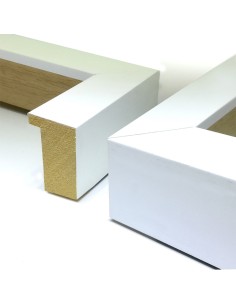 Moldura para cuadros con galce|Serie 567|Blanca|50mm|Venta online