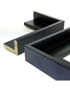Moldura para quadros com tela | Marcos CAIXA AMERICANA | 30mm PRETO