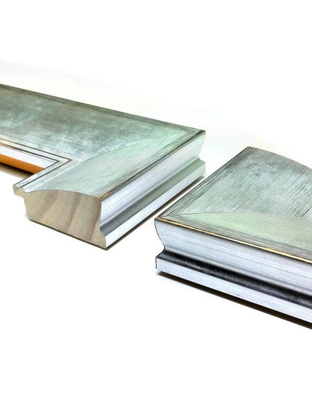 MOLDURA LISA 67mm PLATA FRIA