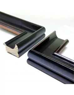 MOLDURA CLASICA 45mm NEGRO FONDO ROJO