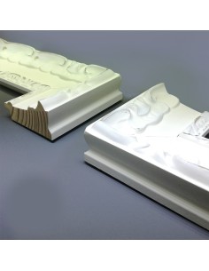 MOLDURA GRABADA 70mm BLANCO DECAPE