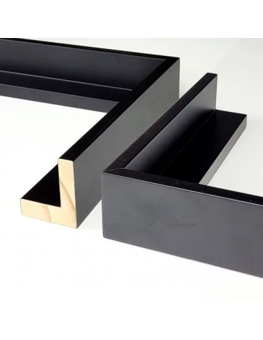MOLDURA CAJA AMERICANA 45mm NEGRA. MOLDURA CAJA AMERICANA 45mm NEGRA.